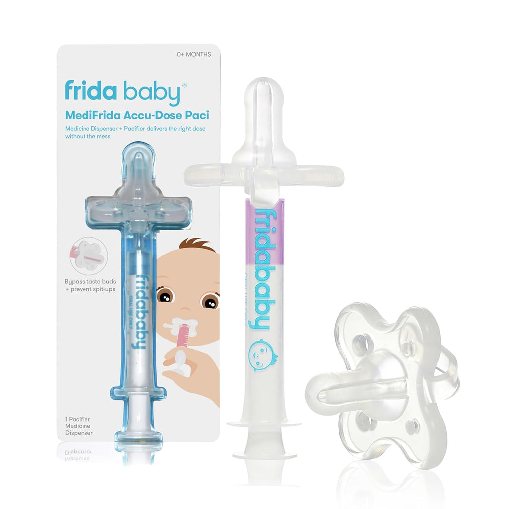 Frida Baby MediFrida Accu-Dose – Chupeta Dispensadora de Remédio para Bebês, Sem Bagunça e Sem Stress