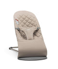 BabyBjörn Bouncer Bliss — Cinza Areia, Tecido Woven, Acolchoado Clássico