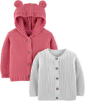 Kit com 2 Cardigans de Tricô Simple Joys by Carter's (RN - 24 meses)