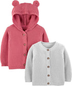 Kit com 2 Cardigans de Tricô Simple Joys by Carter's (RN - 24 meses)