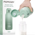 Momcozy Aquecedor Portátil de Mamadeiras para Viagem – 2 Modos de Aquecimento, 500ml, Bateria de Longa Duração
