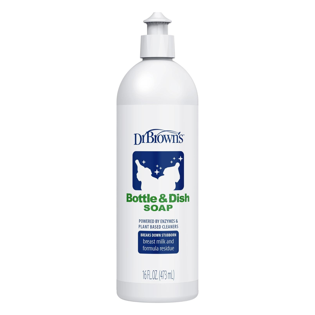 Dr. Brown's Sabão para Mamadeiras e Utensílios de Bebê – Derivado de Plantas, Sem Fragrância, 473ml