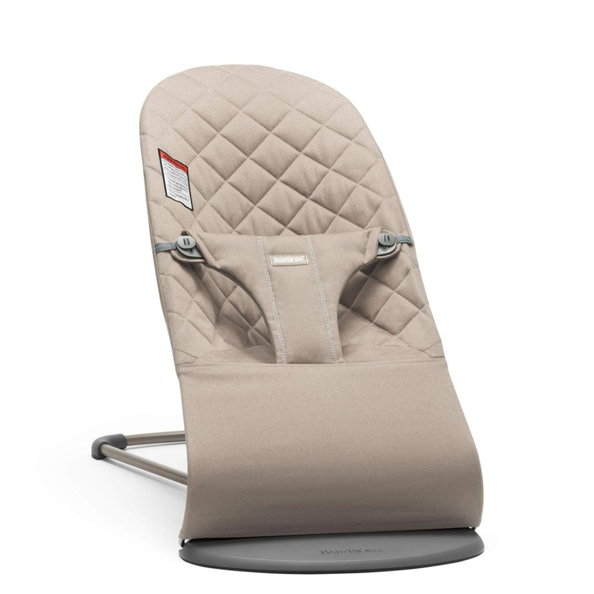 BabyBjörn Bouncer Bliss — Cinza Areia, Tecido Woven, Acolchoado Clássico