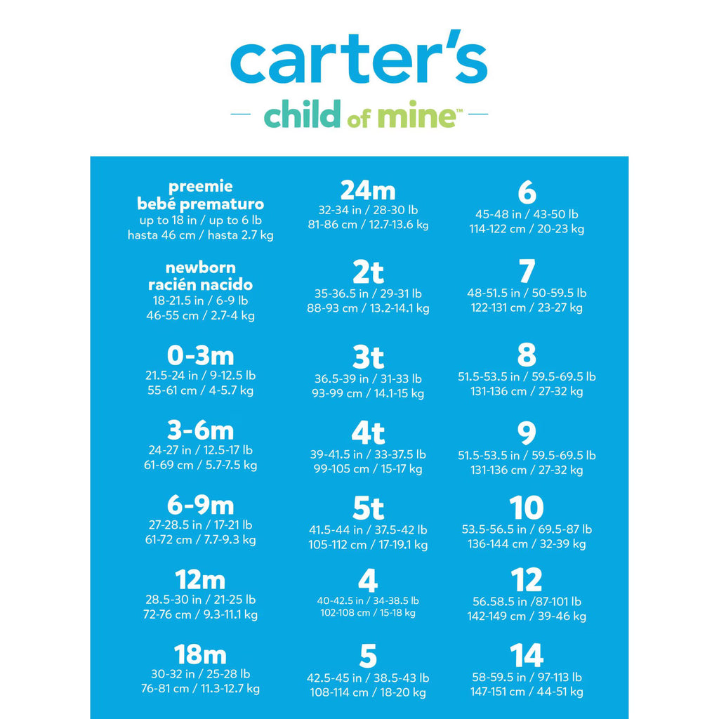 Kit Enxoval Carter's Child of Mine – 15 Peças