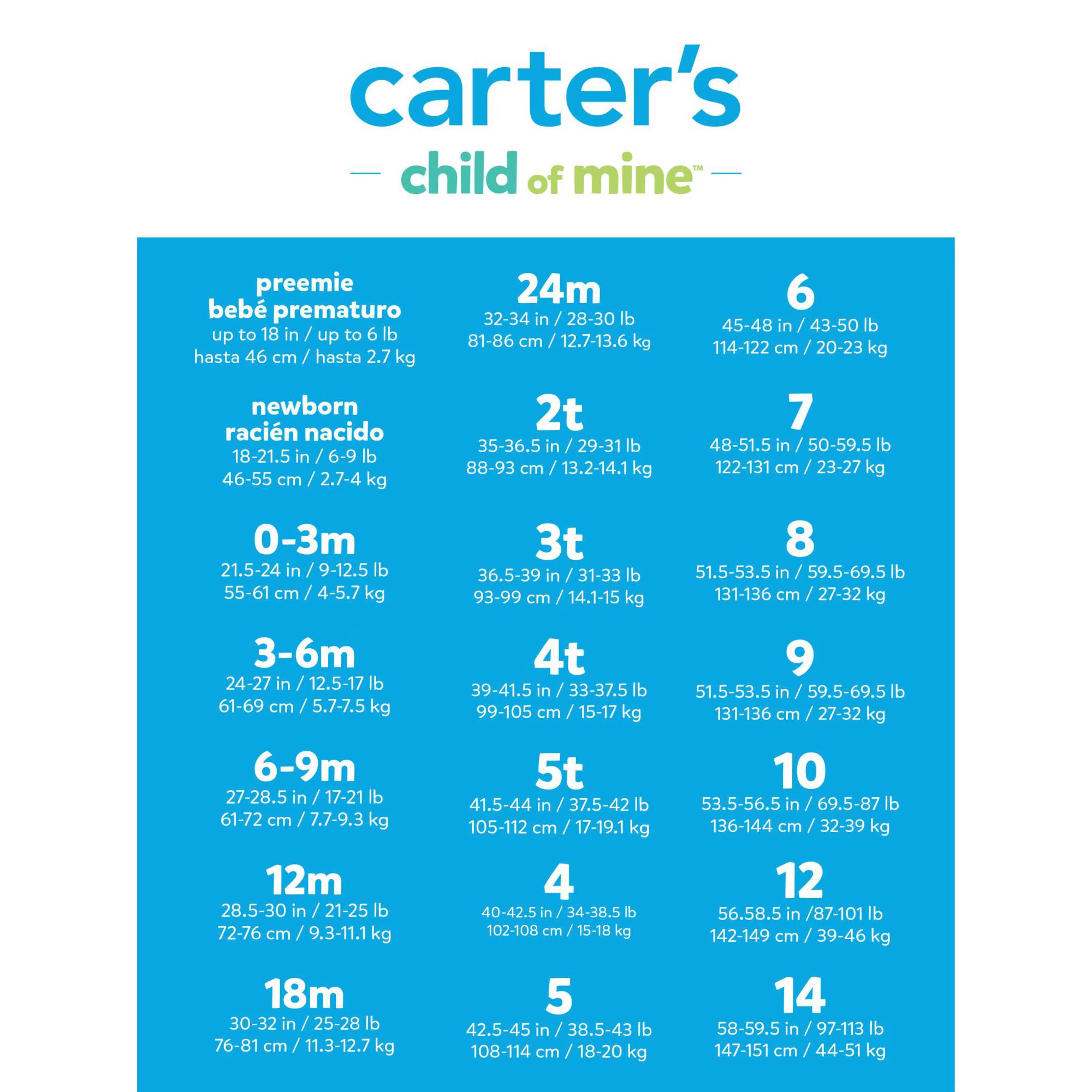 Kit Enxoval Carter's Child of Mine – 15 Peças